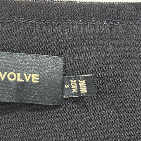 House of Haralow x Revolve Black Long Sleeve Bodysuit with Metallic Gold Details - Picture 10 of 11